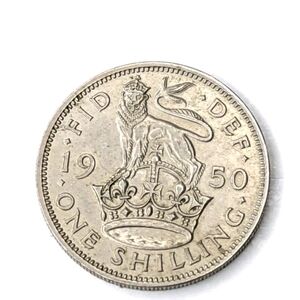 1950 Great Britain UK one shilling - KM# 877 Circulated